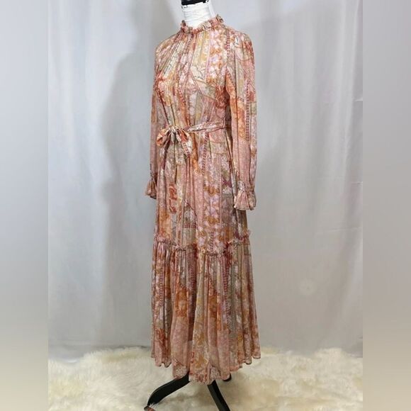 Zimmermann Kaleidoscope Tubular Midi-Dress size 0/us size 4 - Picture 9 of 14